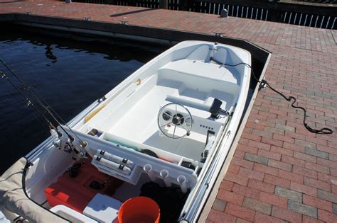 The interior mahogany retains the original varnish The hull was washed and waxed. . Boston whaler 13 interior kit